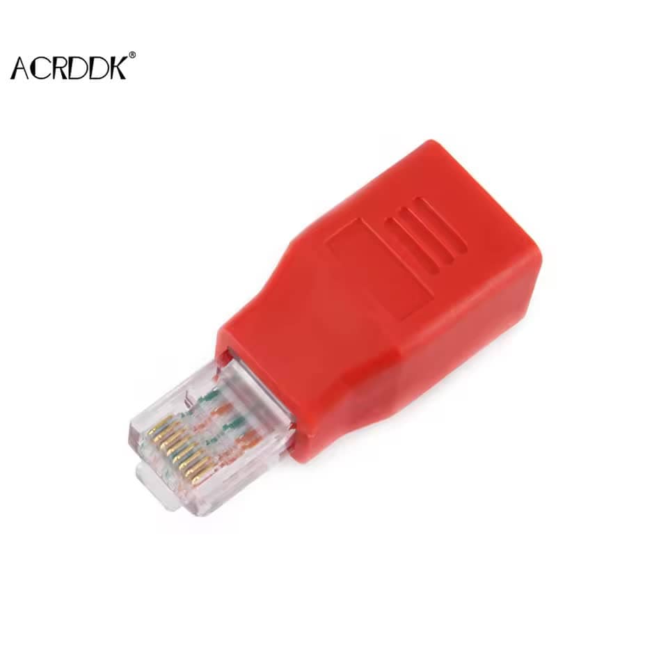 RJ45 Erkek-Dişi Ethernet Uzatma Kablosu - 90 Derece Açıyla Cat5 Panel ...